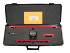 Exacto Pit Depth Gauge Digital Kit with 4 Inch, 12 Inch, and 18 Inch Bridging Bars