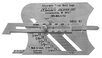 GAL Adjustable Fillet Weld Gauge