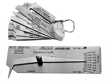 GAL V-WAC Gauge and 7pc Fillet Weld Set