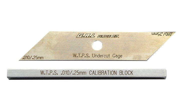 W.T.P.S Welding Gauge Undercut Gage Calibration Block Pocket Gage 