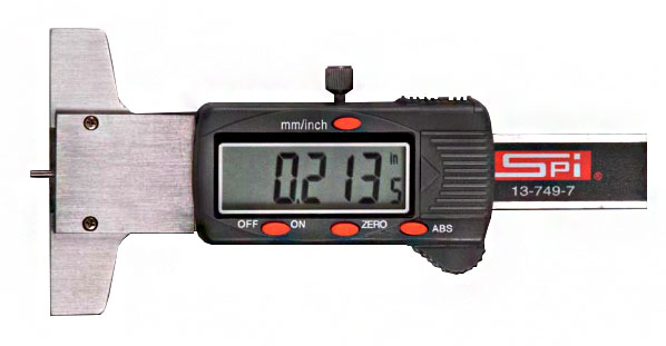 GAL Electronic Depth Pit Gauge, 0 - 1"