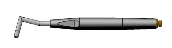 Waygate Krautkramer 15 Degree Crank 90 Degree Tip Delrin Handle Eddy Current Pencil Probes, Absolute