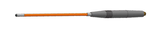 Waygate Krautkramer Adjustable Copper Shaft Delrin Handle Eddy Current Pencil Probes, 3.30 mm Dia., 