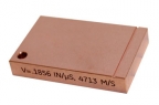 Waygate Krautkramer Copper Topcoat Calibration Block