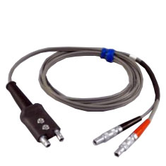 Waygate Krautkramer DA-233 Probe Cable, Lemo 00 to Dual Lemo 00, 4 ft