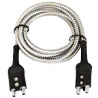 Waygate Technologies KBA533A Armor Jacketed Probe Cable, Lemo 00 Double Plug, 6 ft