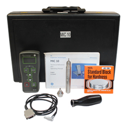 GE Krautkramer MIC10 UCI Hardness Tester with MIC205A 5 Kgf Handheld Probe Package