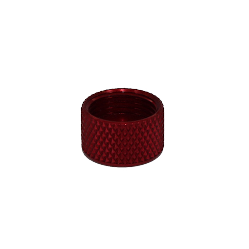 Waygate Technologies Alpha 2 DFR Retaining Transducer Delay Nut, 0.25 Inch, Red
