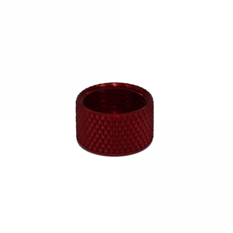 Waygate Technologies Alpha 2 DFR Retaining Transducer Delay Nut, 0.25 Inch, Red