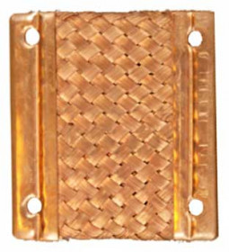 Gould-Bass Braided Copper Pad with Neoprene Insert, 4 x 4 Inch