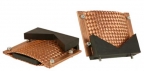 Gould-Bass Braided Copper Pads with V-Block Pad Holders, 5 x 7 Inch
