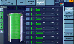 Eddyvisor screen Preventive Multi-Frequency Test PMFT