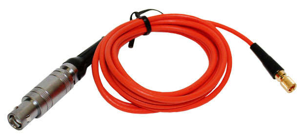 Berg Orange Quality RG174 Ultrasonic Flaw Cable, Lemo 00 Straight to Microdot, 4 ft