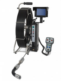 Ritec RiFlexio Pushcable color-TV-camera with turn-off module for pipes