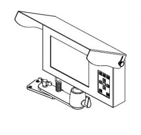 Ritec TFT-Monitor with SD Card, 8 Inch Screen