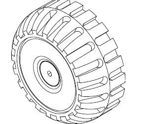 Ritec D 116 Additional Rubber Wheel