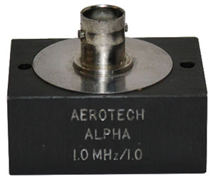 GEIT (Krautkramer - Aerotech) 1.0 MHz SWS Angle Beam Probe, Alpha Series, 1.0” Dia.