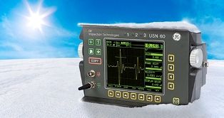 Waygate Krautkramer USN 60 Ultrasonic Flaw Detector, Color LCD, VGA Output, Cold Temperature