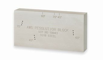 Waygate Krautkramer AWS Resolution Block Carbon Steel