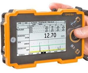GE DMS Go Ultrasonic Thickness Gauge with A-Scan and Data Recorder